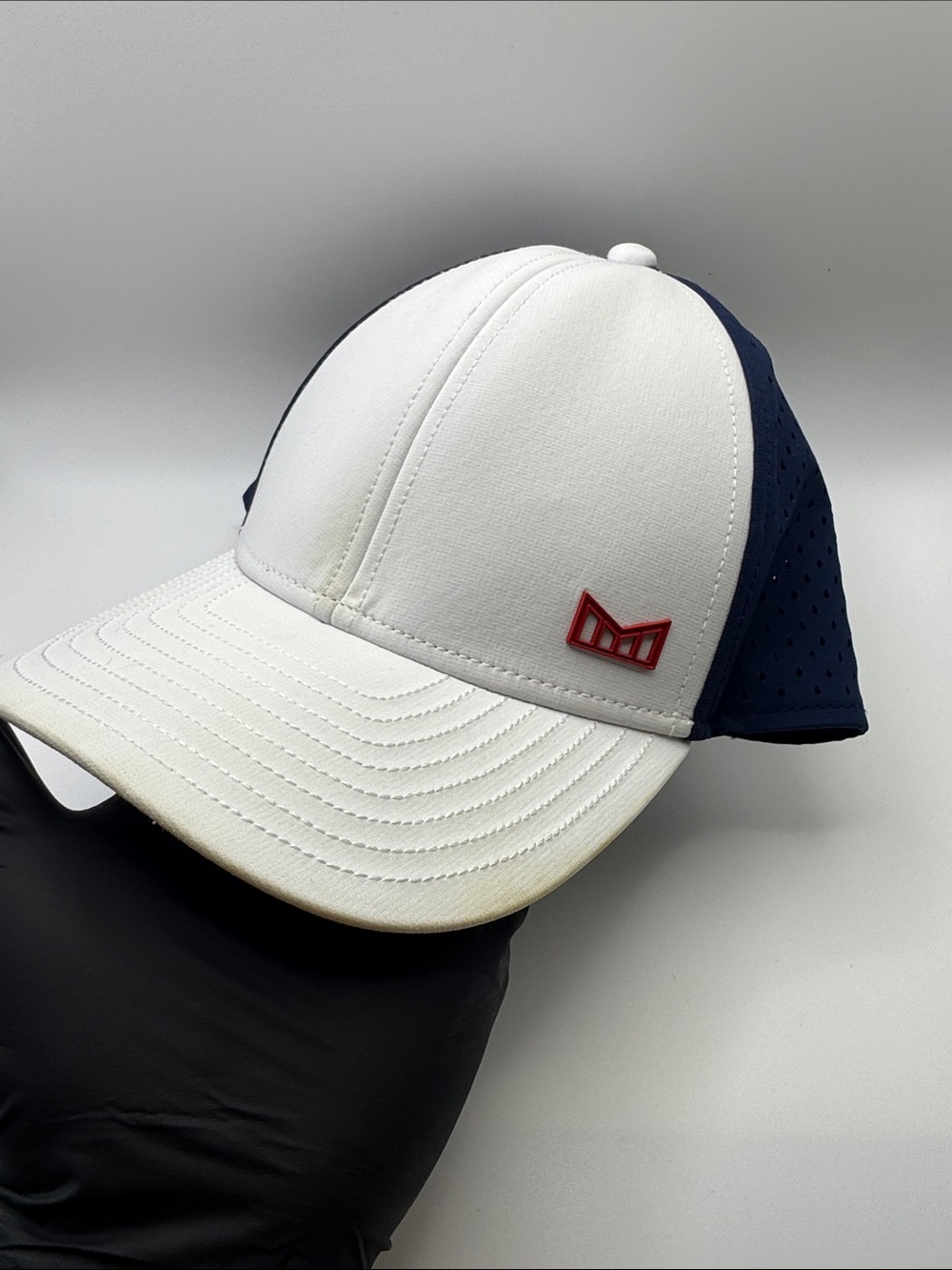 Melin “Americana” Performance White & Navy Cap with Red Logo